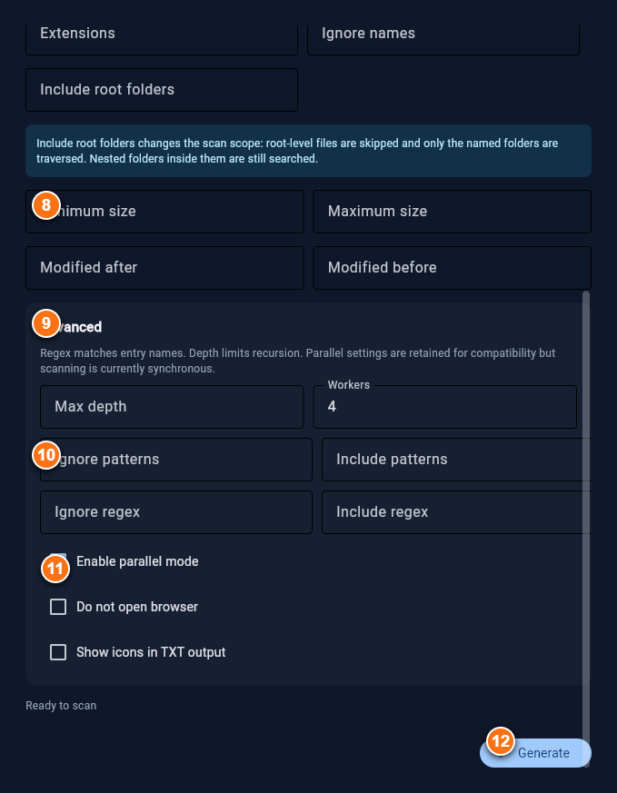 LSW graphical launcher advanced settings